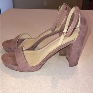 Charlotte Russe Suede Lavender heels